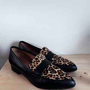 Nine West Leopard Detail Loafers